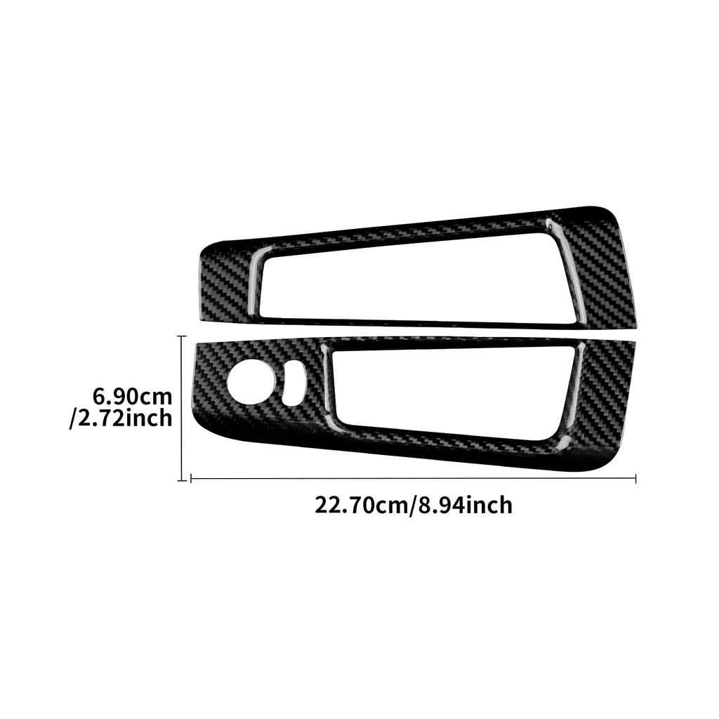 AIRSPEED Carbonfaser-Innenverkleidung für Abarth Fiat 500 Anpassbares Türfensterschalter-Panel und Verschönern Sie Ihr Abarth- oder Fiat-Interieur mit