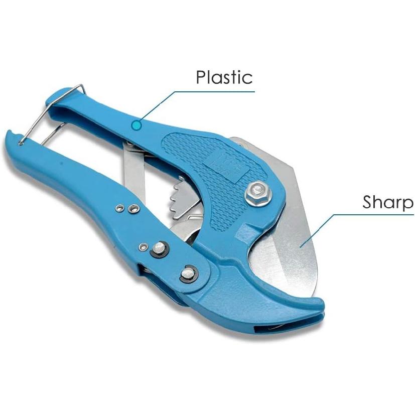 Fast Pipe Cutting Tool, Pipe and Tube Cutter Ratchet-type Tube and Pipe Cutter for Cutting PVC,PPR Plastic Hoses and Plumbing Pipes Gift You