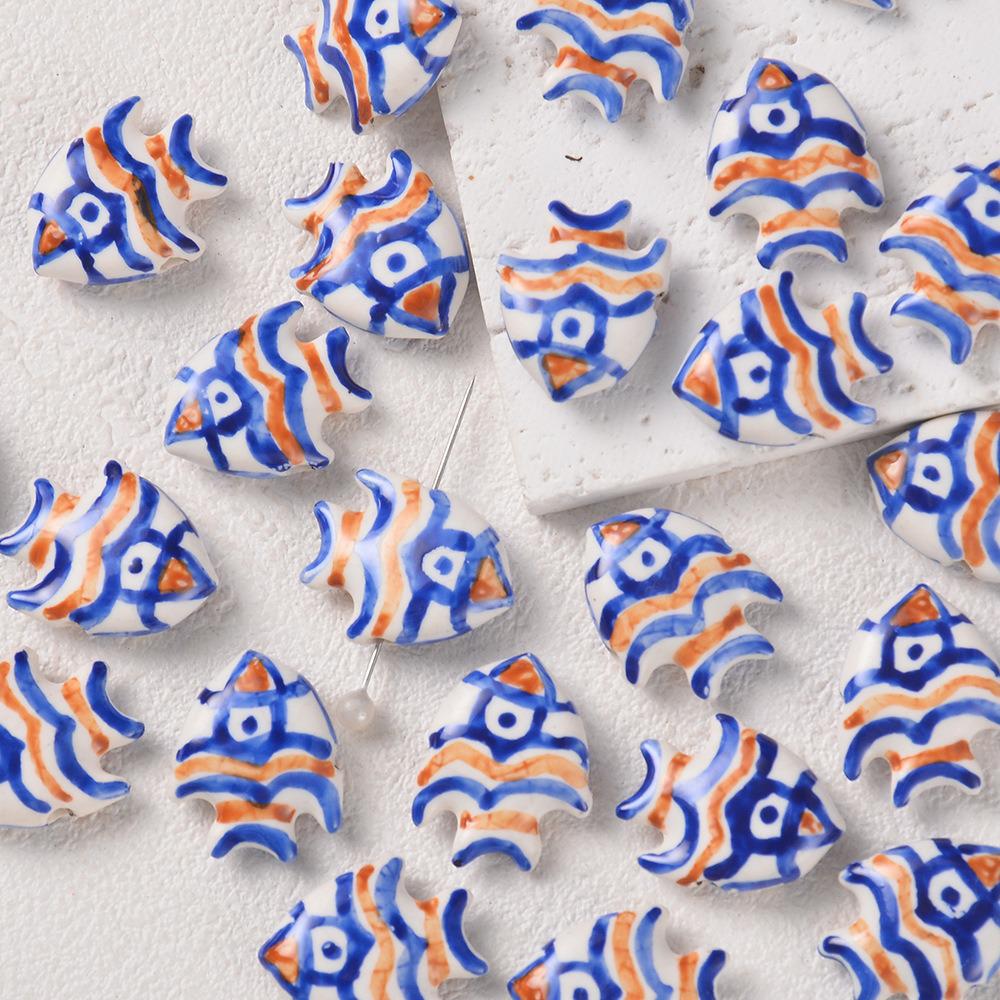 Ocean Series: Cute Tropical Fish Ceramic Beads for DIY Jewelry - Necklace, Bracelet, Phone Lanyard Accessories
