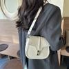 Stylish and Simple Shoulder Bag 2025 Spring New Bag Women's Niche Trend Saddle Bag Retro Personalized Messenger Bag