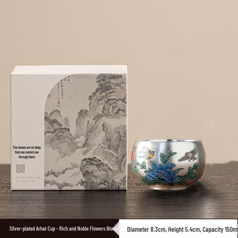 Chaxun Dragon Year Gilded Silver Tea Set