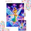 5D DIY Diamond Art Painting Kits for Adults, Dancing Elf Full Round Crystal Diamond Kits for Beginner for Home Wall Decorate