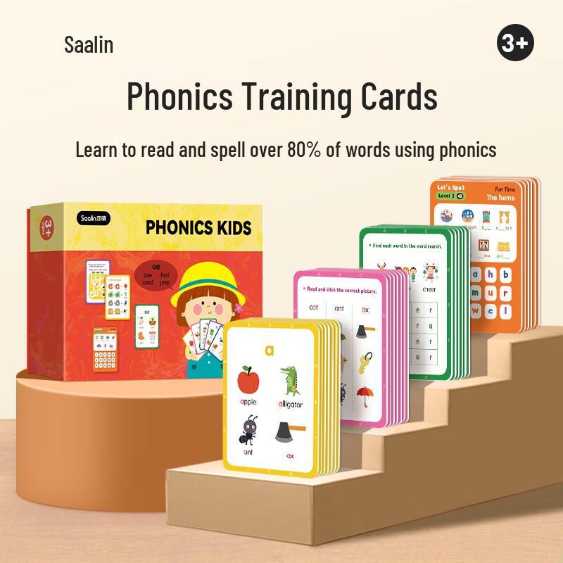 SAALIN Kids English Learning Flashcards & Workbooks