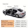 Car Rubber Seal Strips DoubleLayer Auto Weatherstrips Soundproof Rubber Car Sealing Strip Auto Noise Insulation Accessories