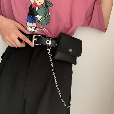 No Punching Belt Women'S Accessories Chain Belt Women'S Small Waist Bag Decorative Skirt Super Cool