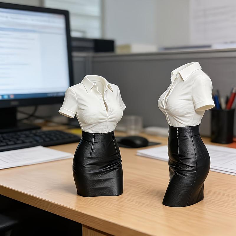 3D Printed Office Creative Ornament Ol Professional Half-Body Statue Vase Desk Art Decor Ideal For Stress Relief