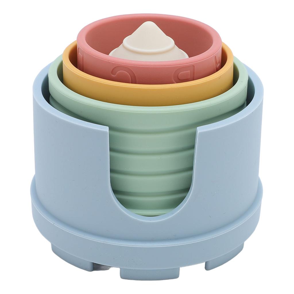 Silicone Stacking Toy Building Blocks for Toddlers 1-3 Soft Teething Toys for Babies 6-12 Months Sensory Toys for Fine Motor Skills
