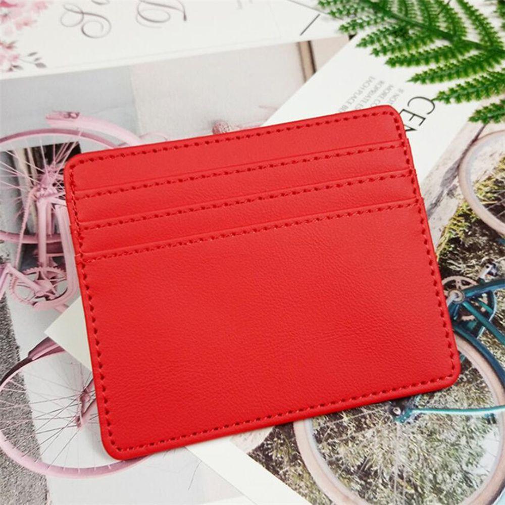 Coin Purse Women Candy Color Credit Card Pocket Slim Wallets Credit Card Box Business Card Cover