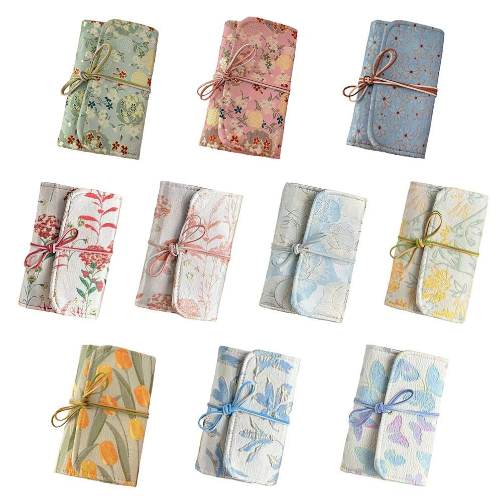 Retro Scrapbook Binder Cloth Cover Loose-leaf Notebook Portable A6 Loose-leaf Diary  for Girls