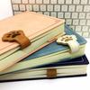 3 Pcs Magnetic Faux Leather Bookmark Cute Cat Face/Paw Shape Strong Magnet Page Clips Reading Accessory for Book Lovers Teachers Students Reader