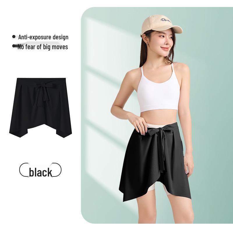 

Женская юбка для йоги: Прикрывающие бедра, Спортивные штаны Medium чёрный