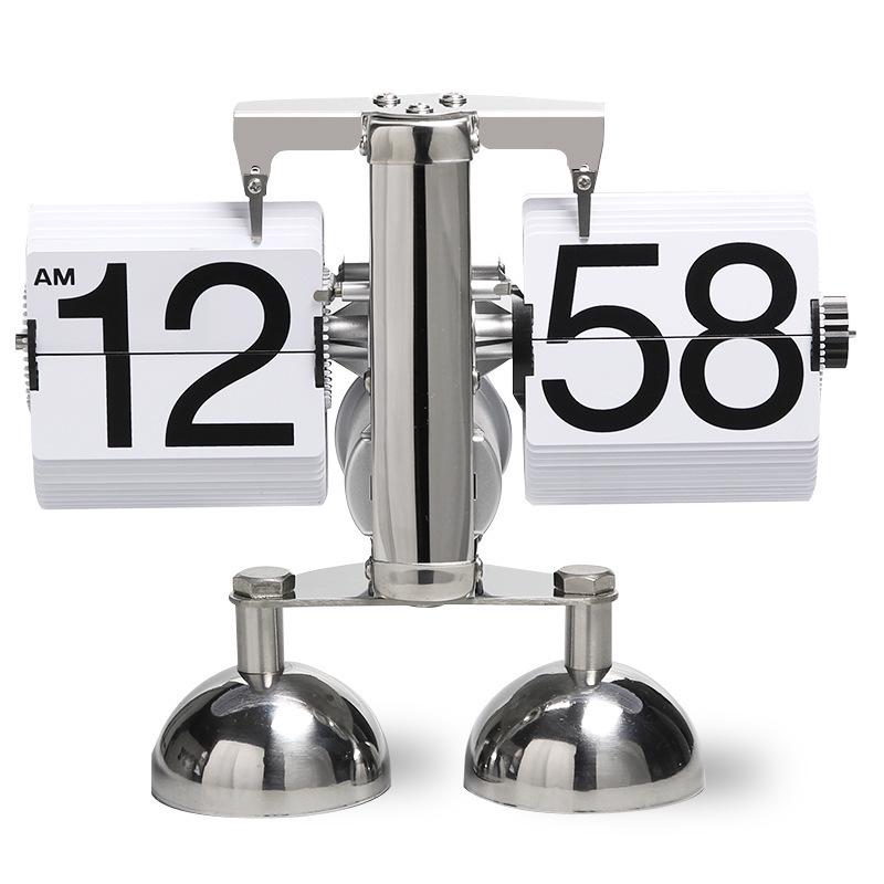 European Retro Flip Clock: Simple Desktop & Wall Design