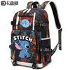3 Piece School Backpack Set for Students Large Capacity Oxford Cloth Schoolbag with Shoulder Strap and Pencil Case