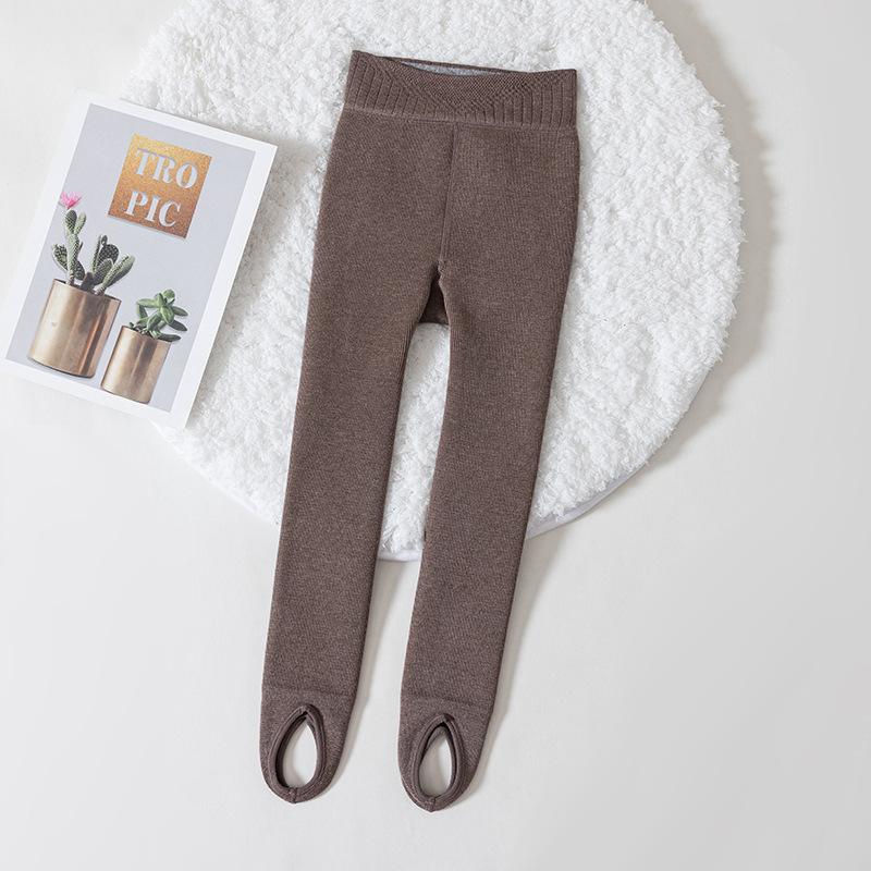 Children's Leggings Spring and Autumn Combed Cotton New Autumn Vertical Stripes V-waist Outer Wear Foot Pants
