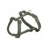 Harnais pour chien - TRIXIE - S-M - 42-60 cm - 15 mm - Vert olive - Réglable - Sangle plate - Boucle - Nylon