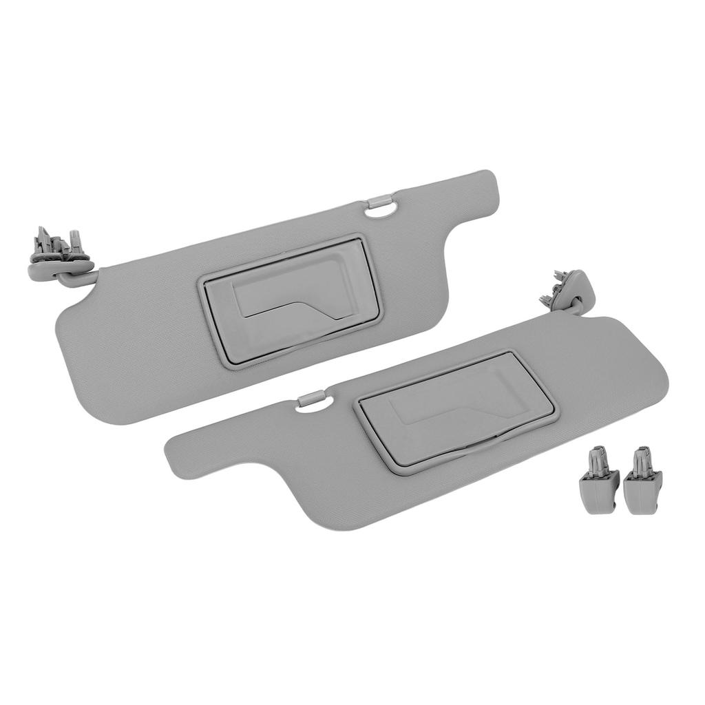 Coppia di Gruppi Aletta Parasole Grigio Blocca Sole ABS Specchio per E120 E130 2001?2007 Nona Generazione