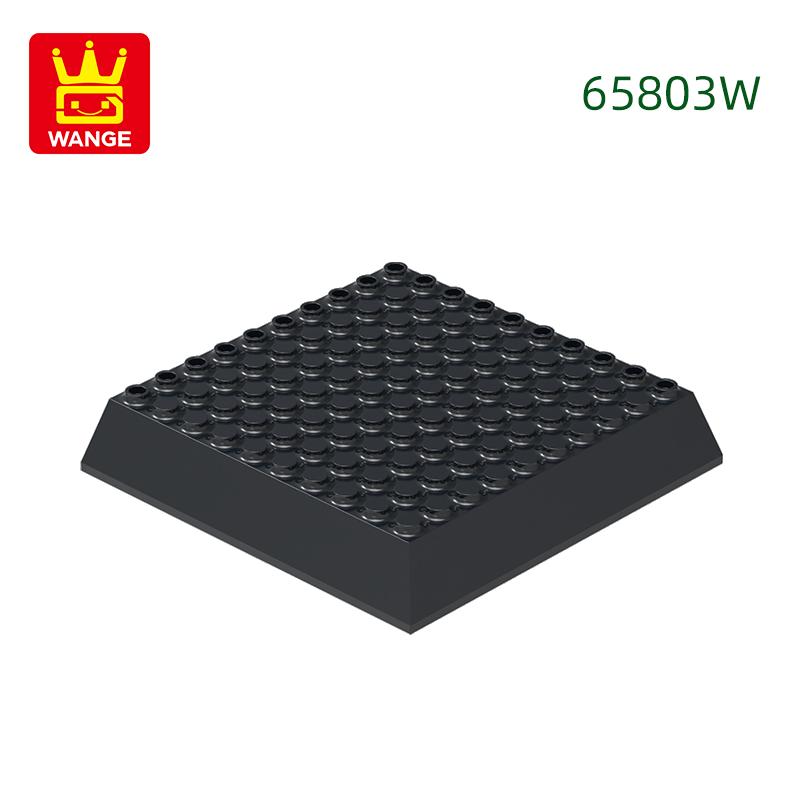

Base Plate 1PCS/ Compatible 65803W Corner oblique side with hole high base plate 10×10 hole moc Building blocks s