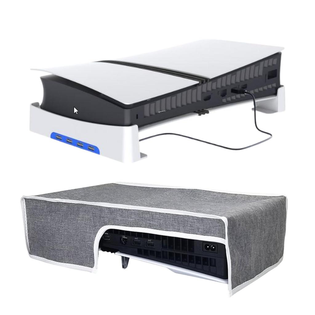 ATURIKA PRO Horizontal Stand Cover Equipped with 4 USB ports PS5 PRO with dust heat dissipation and stable recommended for those who are not satisfied