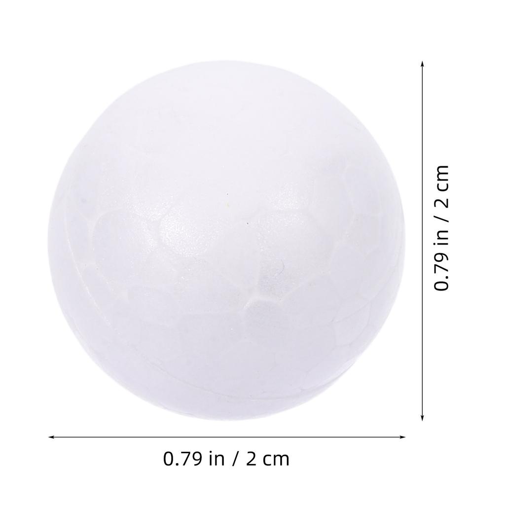 50 Stück 2 cm Weiße Massive Styropor Bastelkugeln Runde Kugeln Ideal zum Malen Kleben Schneiden Schleifen Hochzeit Weihnachten