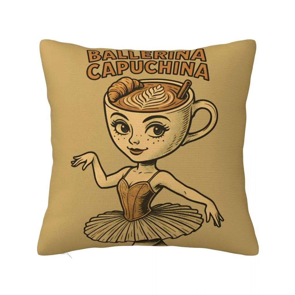 Brainrot Meme Italian Brain Rot Tung Tung Tung Sahu Pillow Case Cushion Polyester Pillow Cover Morden For Sofa Car Home Decor