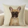 Nordic Animal Portrait Decorative Cushion Cover Dog Fashion Sofa Pillow Cover 45x45cm Linen Children's Gift Dog Companion