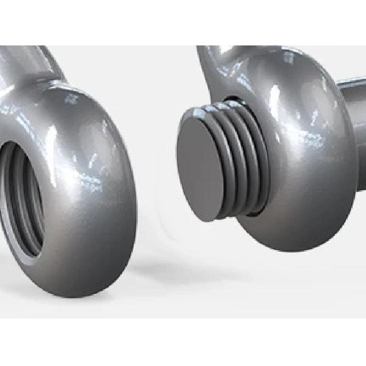Nilight 2 Stück 3/4" D-Ring Schäkel mit 7/8" Schraubstift Bruchfestigkeit, Heavy Duty Off Road Abschleppschäkel mit Isolierunterlegscheiben