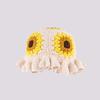 Korean Sunflower Lotus Leaf Brim Handmade Crochet Wool Basin Hat Women'S Autumn Winter Warm Sweet Knitted Bucket Hat
