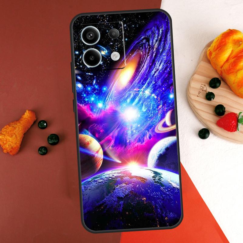 Space Solar System Planets Universe Case For Xiaomi Redmi Note 14 Pro 9 10 11 12 13 Pro 10S 11S 12S Redmi 13C 10C 12C 14C Coque