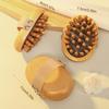 Body Anti Cellulite Cushion Meridian Brush Multi-Functional Wooden Spa Air Cushion Massage Hair Comb Scalp Body Massage Brush
