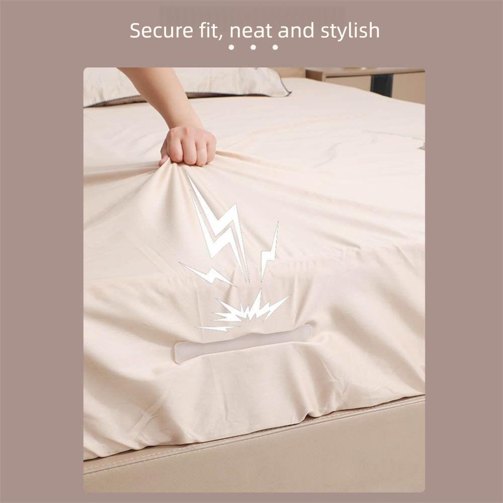 4pcs Invisible Bed Sheet Holder Rotating Bed Sheet Grippers  Anti Displacement Fixing Tool