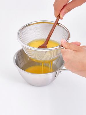 Reborn. J Stainless Steel New Mini Short-Handle Mixing Bowl Set 13cm / 500ml Fruit Vegetable Basket Strainer Measuring Cup