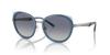 Emporio Armani Shiny Sunglasses Size 53 Women's Gunmetal/Blue EA2146,