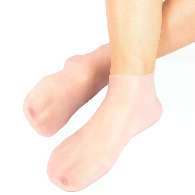 Feuchtigkeitsspendende Fußsocken,Silikonsocken für trockene, rissige Füße,Damen-Fußsocken zur Feuchtigkeitspflege,Mit Massagefunktion