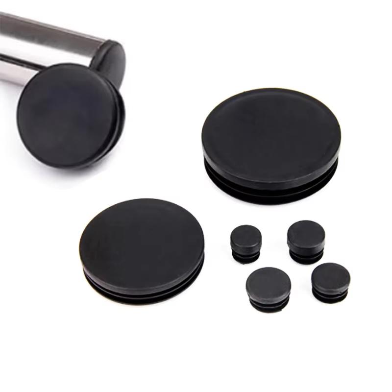 Round Plastic Inner Plug Steel Pipe End Cap Blanking Cover Anti Slip Furniture Chair Ladder Leg Protector Pad