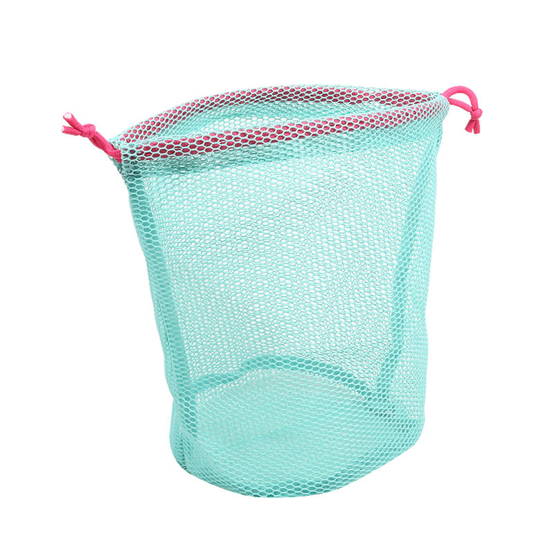 Mesh Large Capacity Drawstring Bag Portable Minimalist Toiletry Cosmetic Travel Hand Carry Storage Wash Pouch Organizer