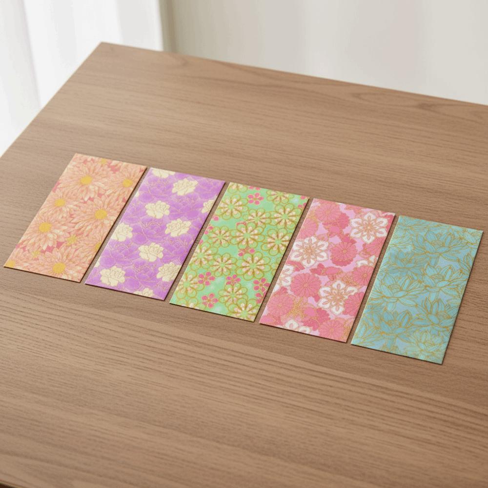 6pcs Colorful Red Envelope Mixed Pattern Hongbao Festival Supplies Money Bag  Spring Festival