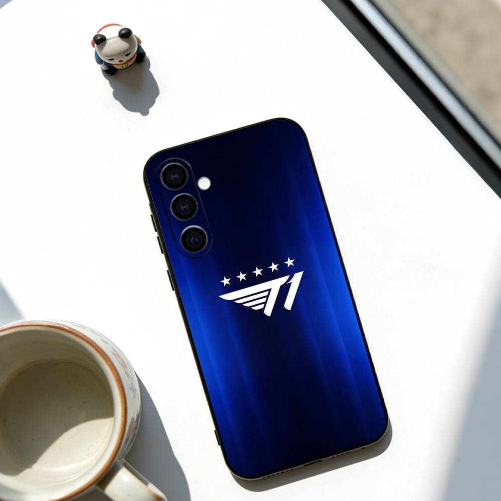 Cool t-T1 E-gaming Design Phone Case For Samsung Galaxy A73,A72,A71,A70,A53,A52,A51,Others Soft Black Cover