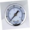 GLEAVI Burl Pressure Gauge 0-60 Psi Compressed Air Gauge Dual Scale 1/8 Thread Steel Meter