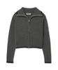 GROVE Grvr Sports_Knit Zip-Up_Charcoal