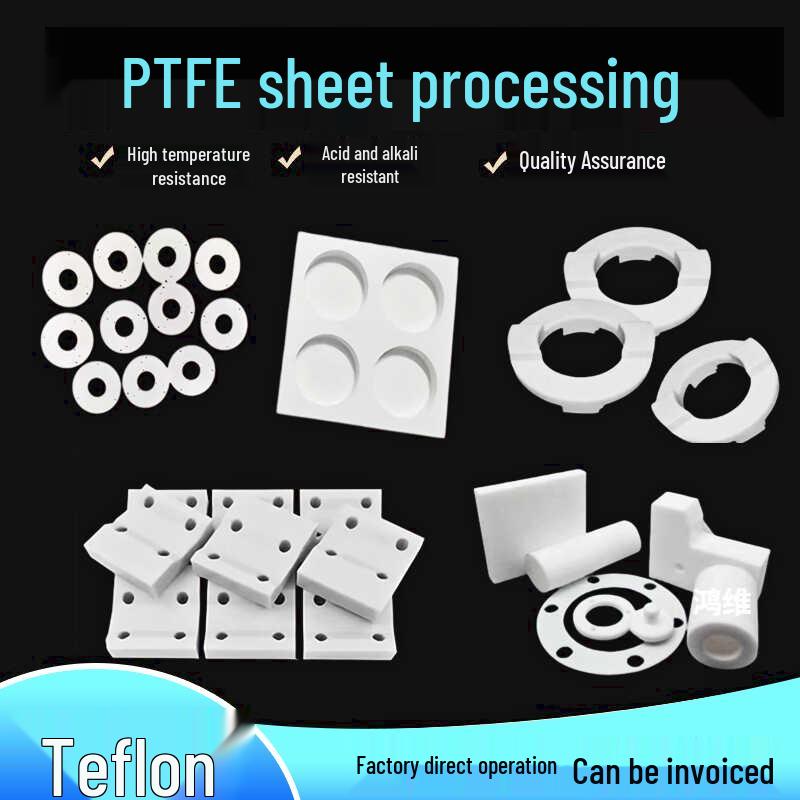 White PTFE Teflon Plate & Rod: Acid, Alkali, & High Temp Resistant for Machining & Engraving