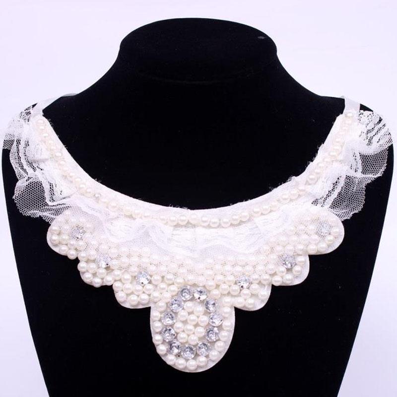 Diamond Women Shirt False Collars Crystal Removable Collar For Women Fake Collar Detachable Diamond Lacklace Nep Kraagie