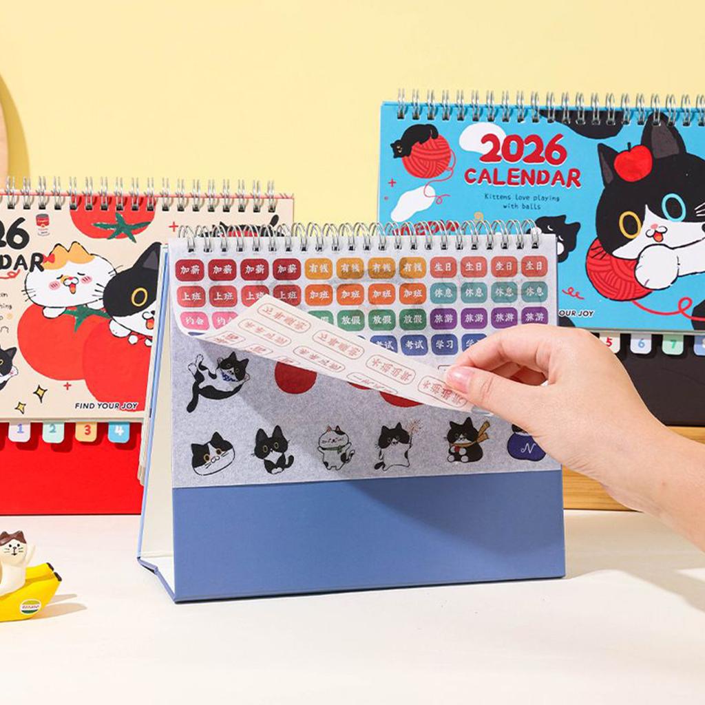 Desktop Calendars 2026 Planner Schedule Calendar Table Daily Notepad Pocket Planner Decorative Month Work Calendar Planner