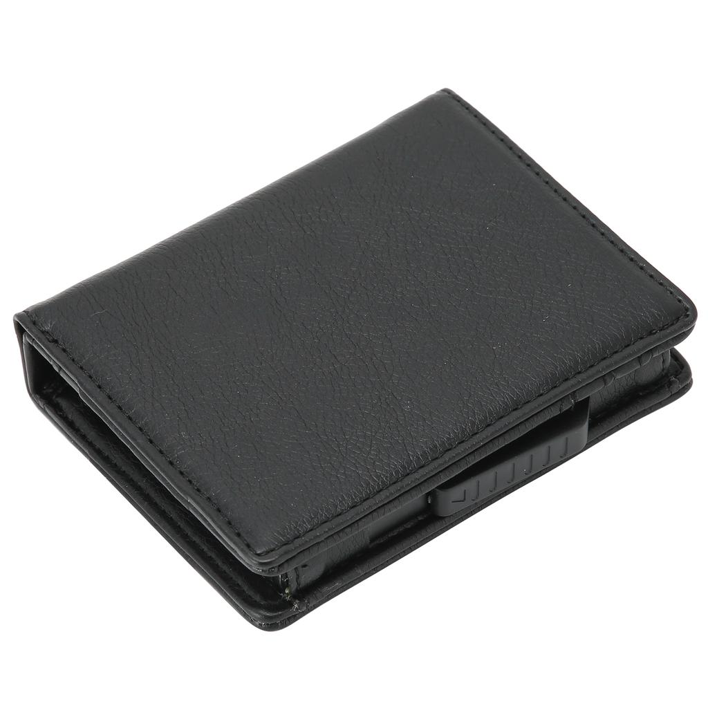 Business Name Card Holder Leather Multi Card Case Bag Wallet for Men and Women GiftBlack x‑54#