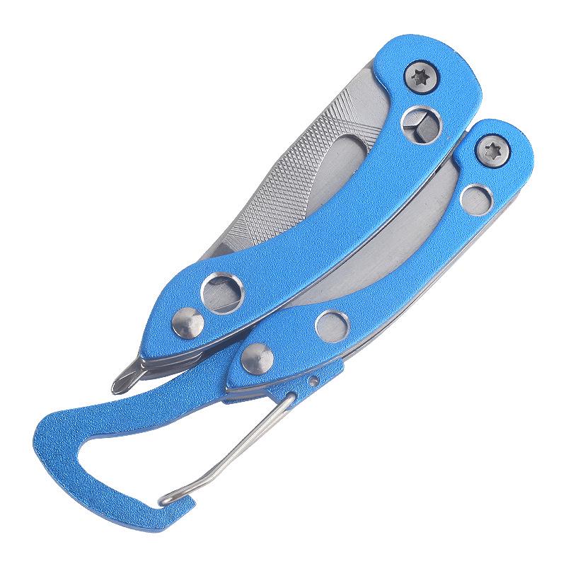 Compact Multi-Tool Keychain: Folding Knife, Pliers, and EDC Emergency Gear
