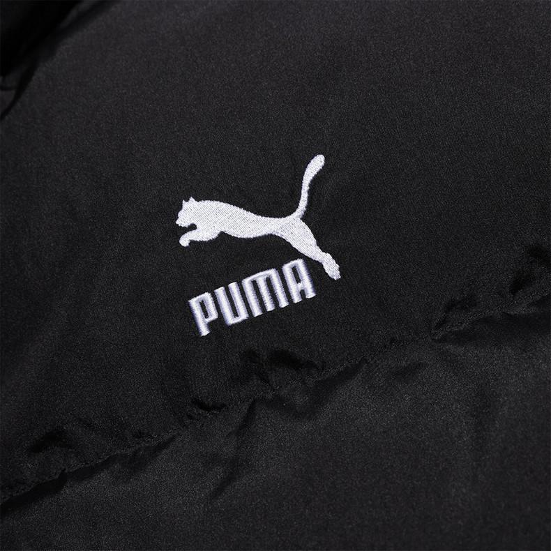 PUMA Casual Sports Stand Collar Warm Long-Sleeve Down Jacket Women Outerwear Black 623601-01