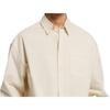Calvin Klein Solid Color Loose Single-Breasted Long Sleeve Shirt Men Tops Off-White 40JM110-5G1