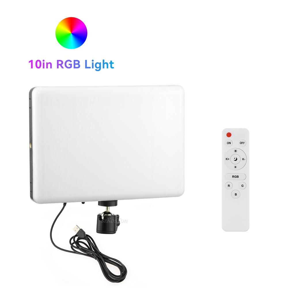 RGB LED Video Lights Conference Photography Lighting Selfie Light Photo Studio Lamp With Tripod for Shoot Live Streaming TikTok