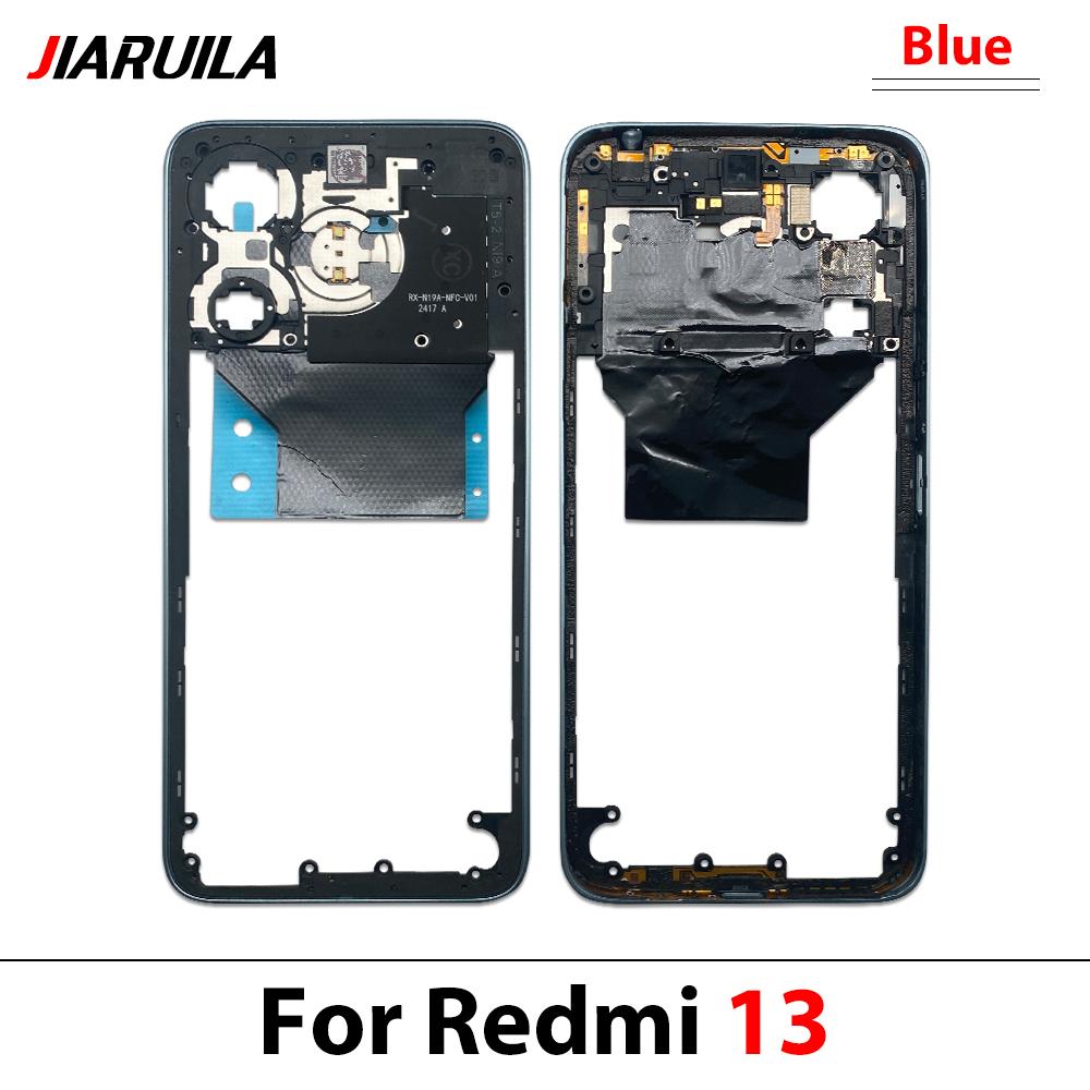 Nuovo Supporto Telaio Centrale Posteriore Alloggiamento Riparazione e Sostituzione per Redmi 13 13C 14C 5A Telaio Centrale Posteriore