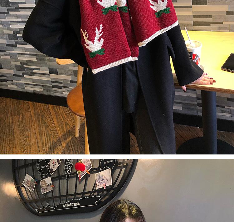 Écharpe Plaid en Cachemire d'Imitation Style Coréen pour Femme - Châle d'Hiver Épaissi