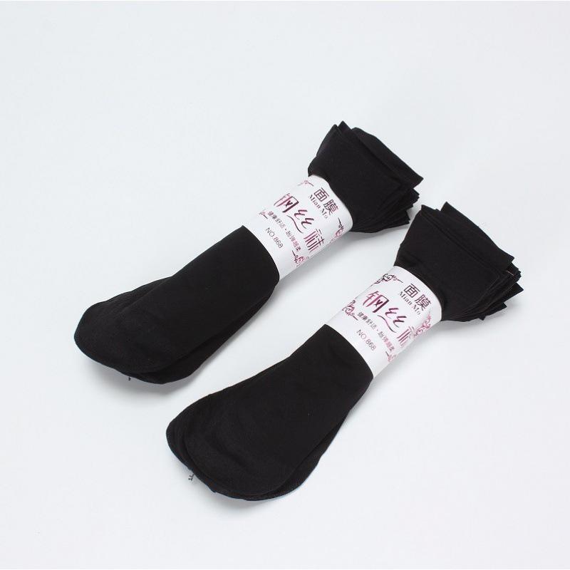 Women's Non-Slip Sheer Silk Socks - Thin, Wear-Resistant, Anti-Snagging Spring/Fall Stockings